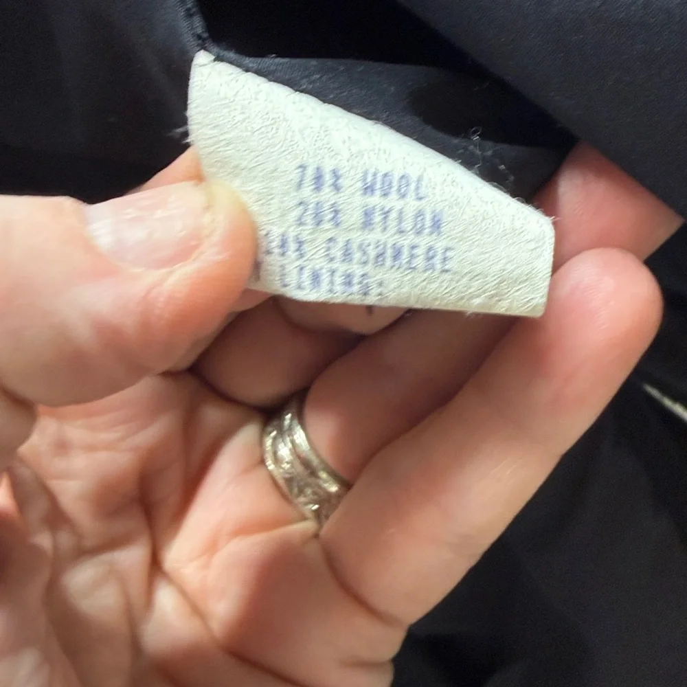 J Crew black wool pea coat. Size PXS - Picture 5 of 11